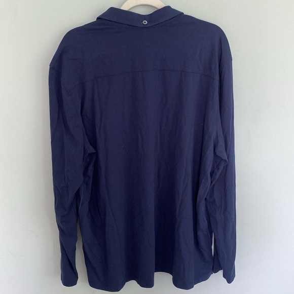Tommy Bahama Men’s long sleeve Islandzone w/ 37.5 Technology Dark Blue Size XXL - Picture 7 of 7